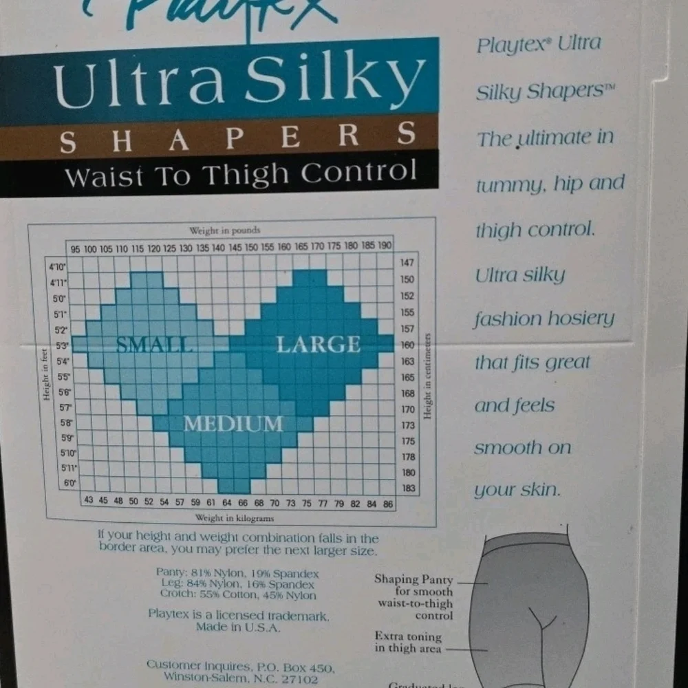 Playtex Ultra Silky Shapers in Pearl